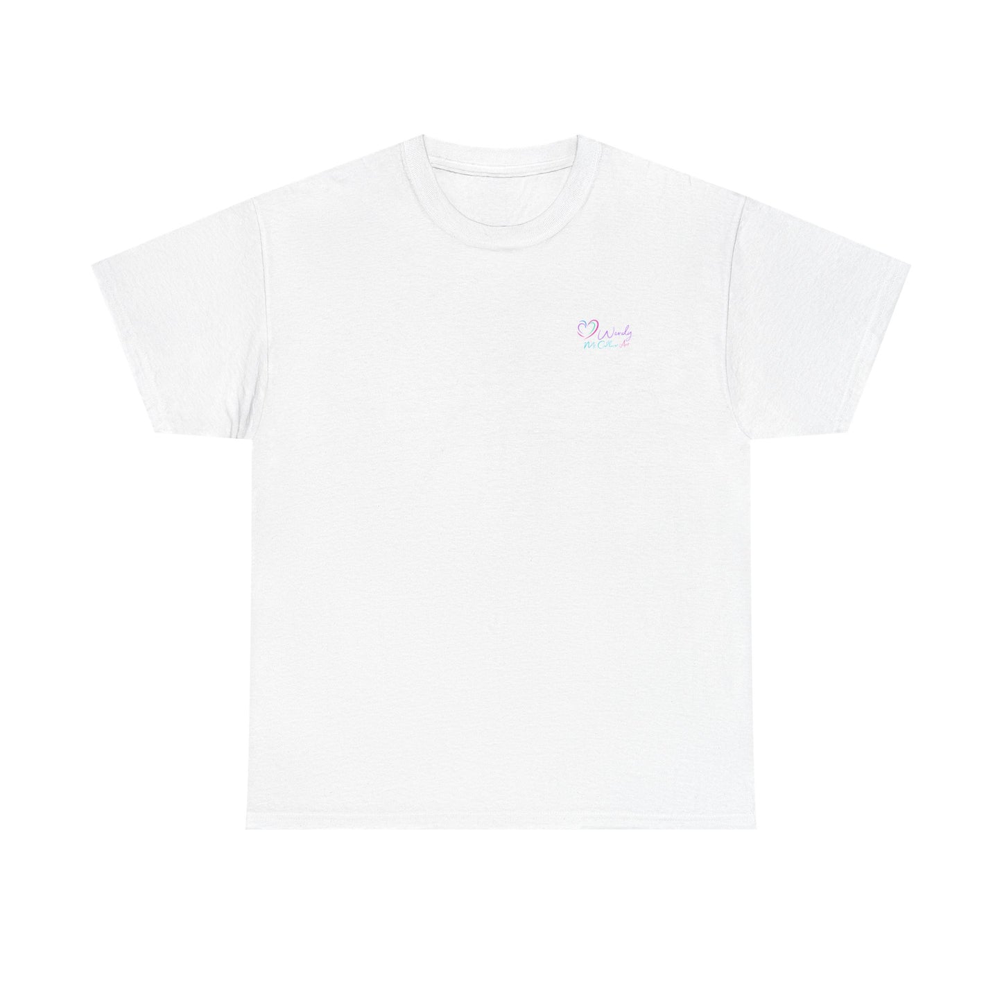 Im Mainly peace love & light -T‑Shirt