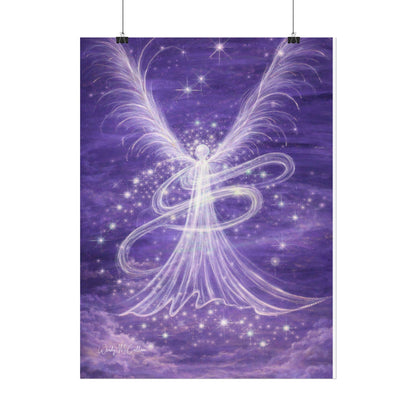 Archangel Zadkiel – Abstract Angel Fine Art Print Compassion, Forgiveness, Transformation