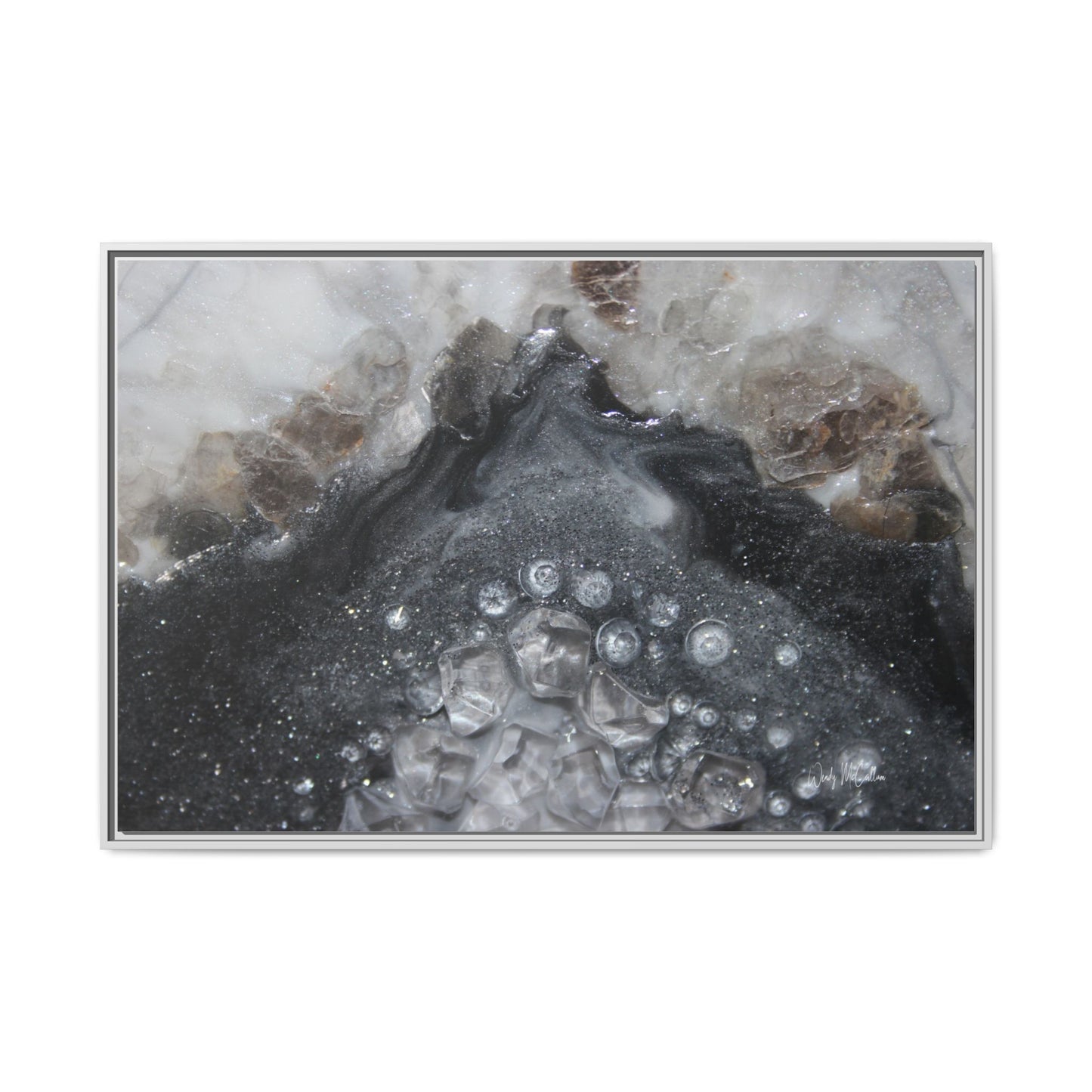 Grey Moonstone Framed Print - Elegance