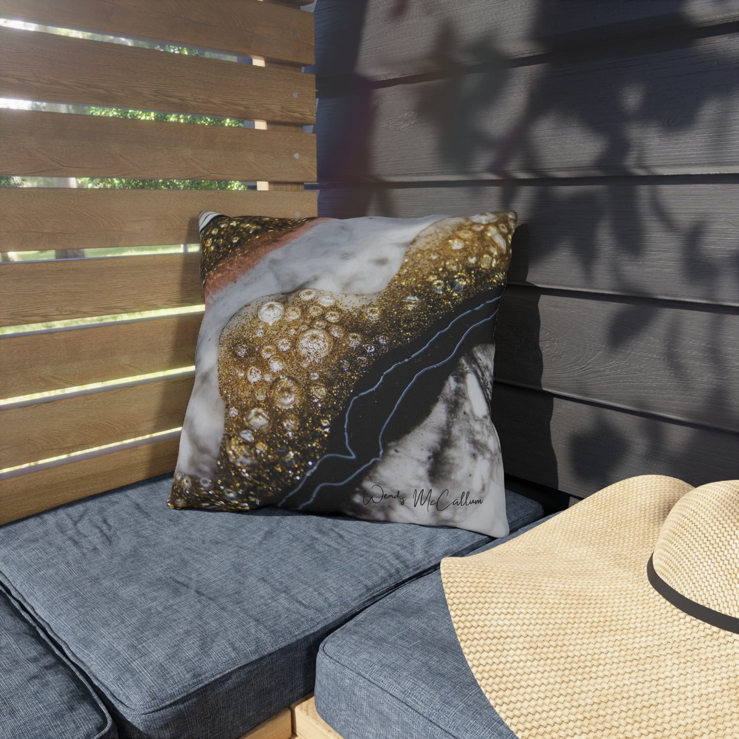 Alchemy Elegance Outdoor Pillow - Patio Cushion