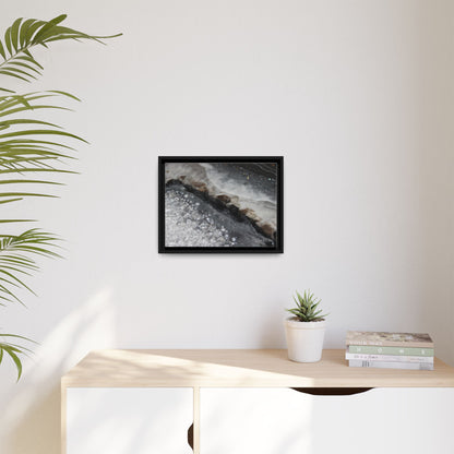Grey Moonstone Framed Print - Opulence