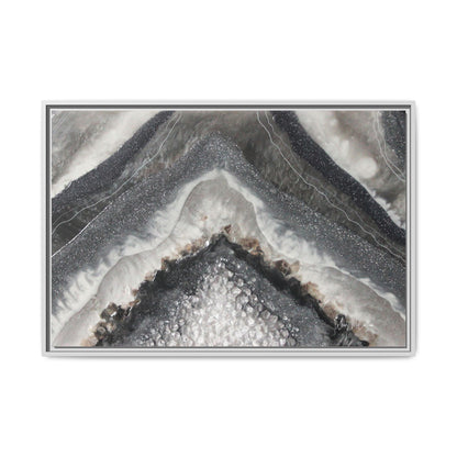 Grey Moonstone Framed Print - Splendour