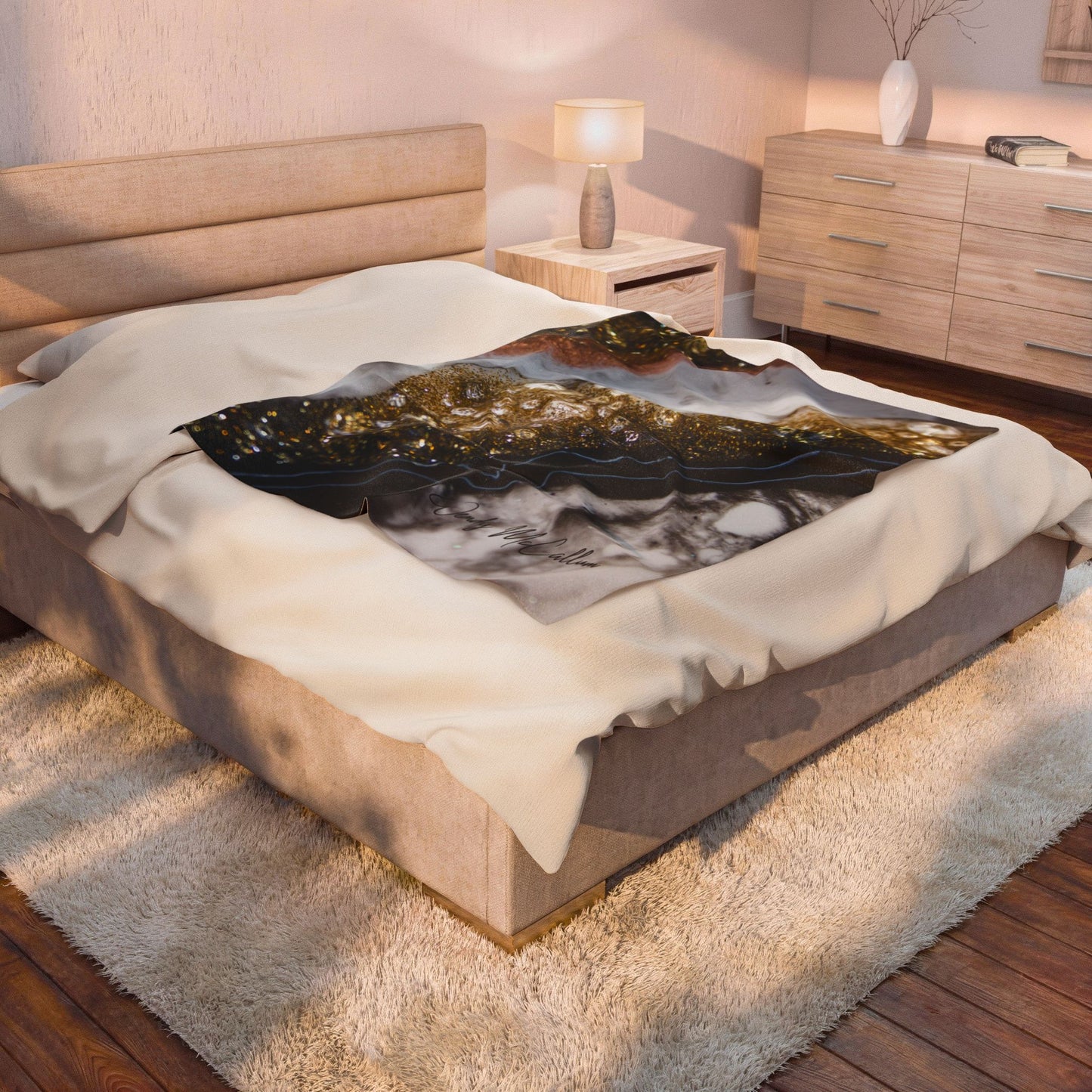 Alchemy Elegance - Velveteen Plush Blanket