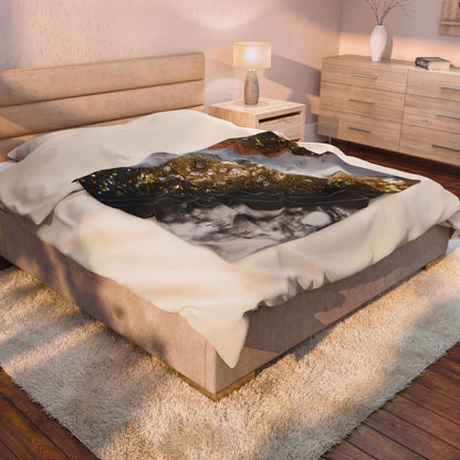 Alchemy Elegance - Velveteen Plush Blanket