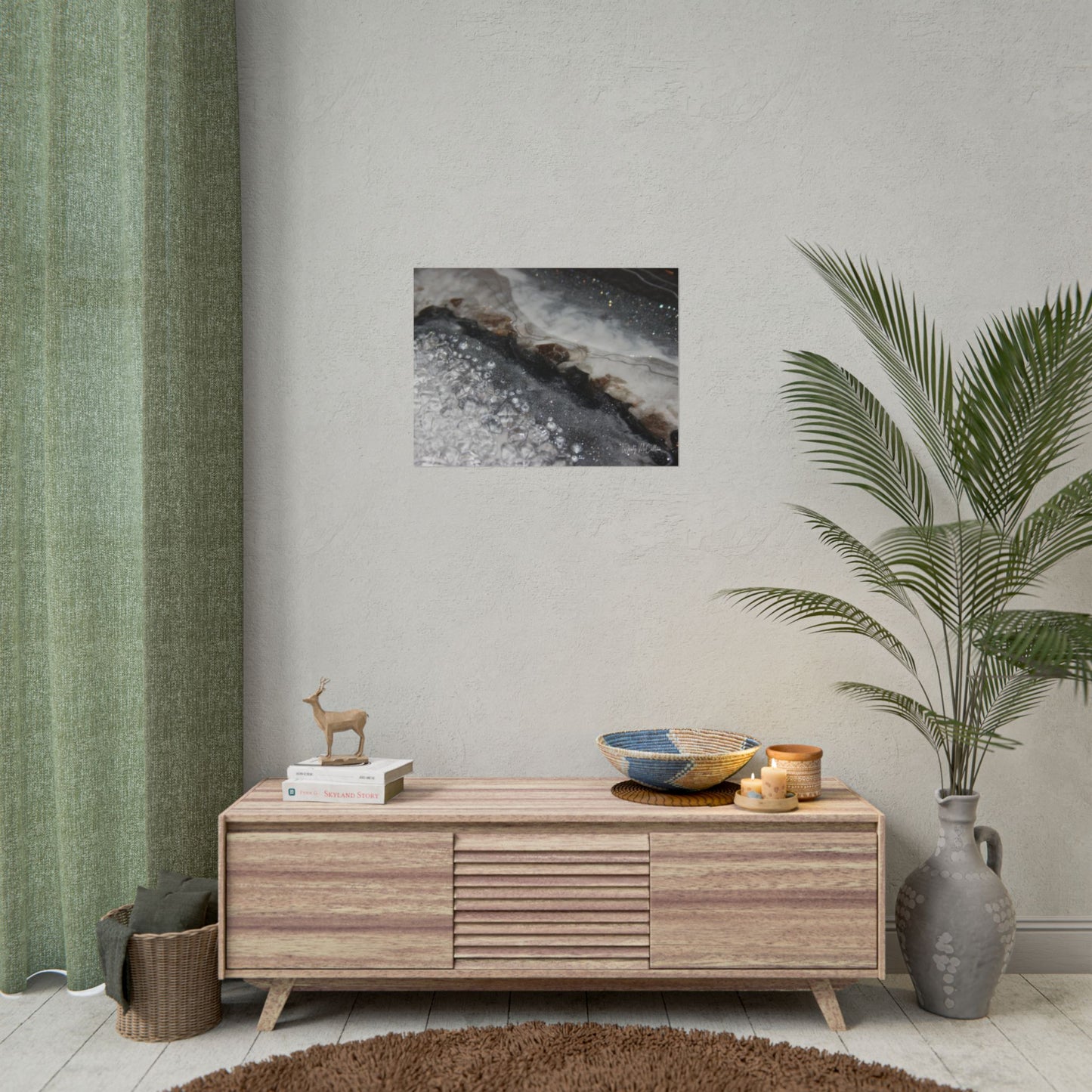 Grey Moonstone Fine Art Print - Opulence