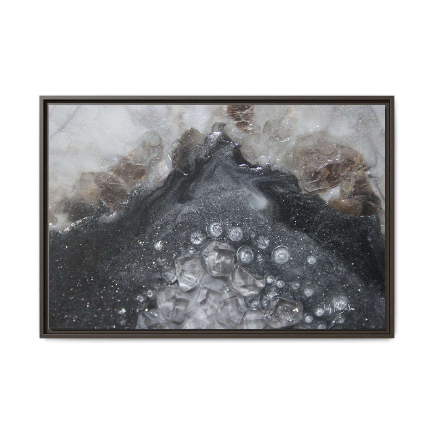 Grey Moonstone Framed Print - Elegance