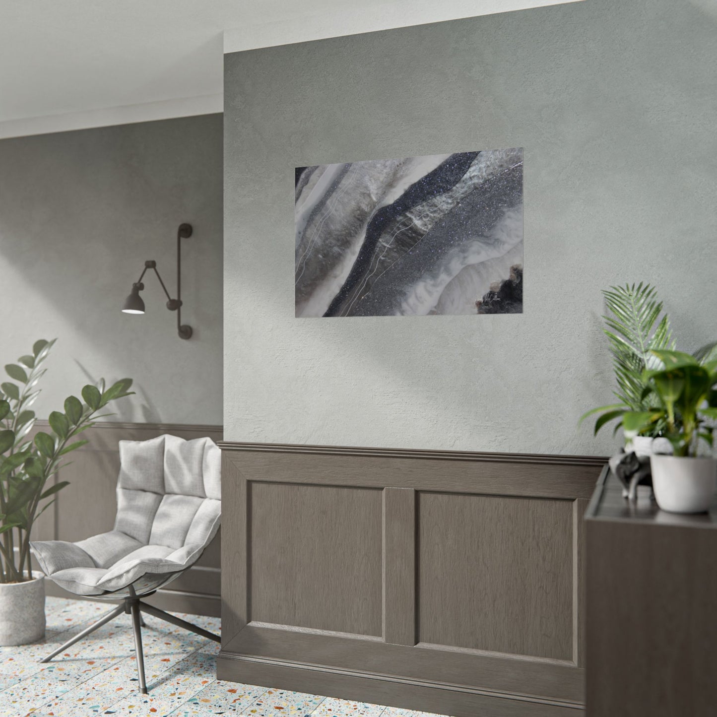 Grey Moonstone Fine Art Print - Grace