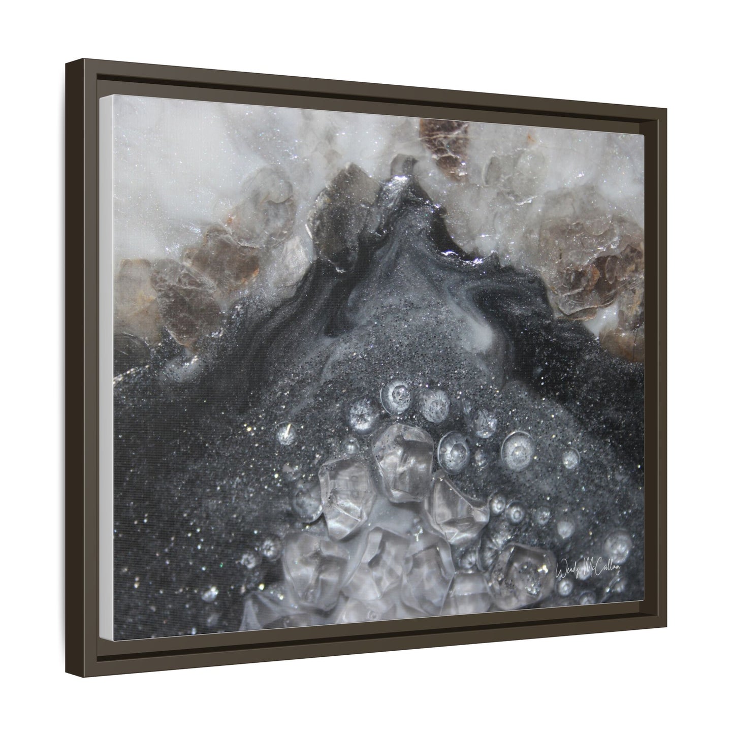 Grey Moonstone Framed Print - Elegance