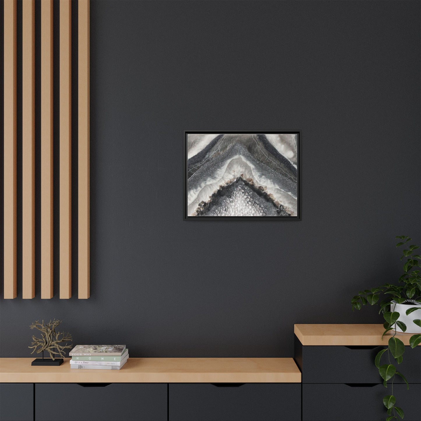 Grey Moonstone Framed Print - Splendour
