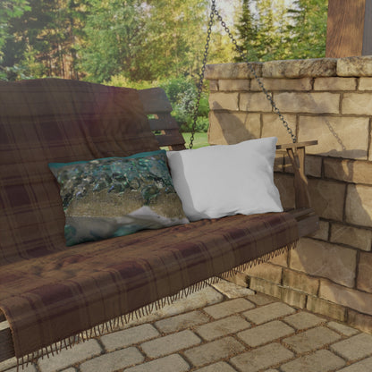 Dioptase Elegance Outdoor Pillow - Patio Cushion