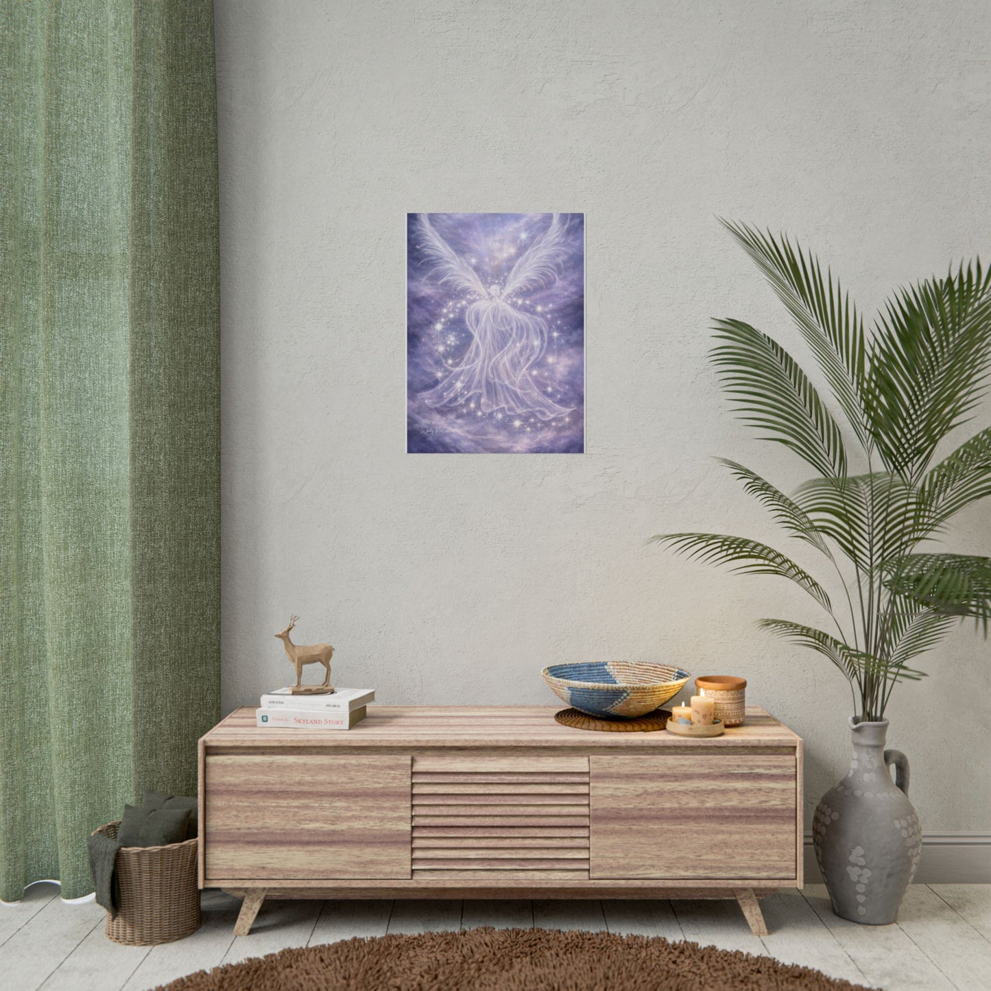 Archangel Jeremiel – Fine Art Print | Angel of Insight, Life Review & Spiritual Clarity