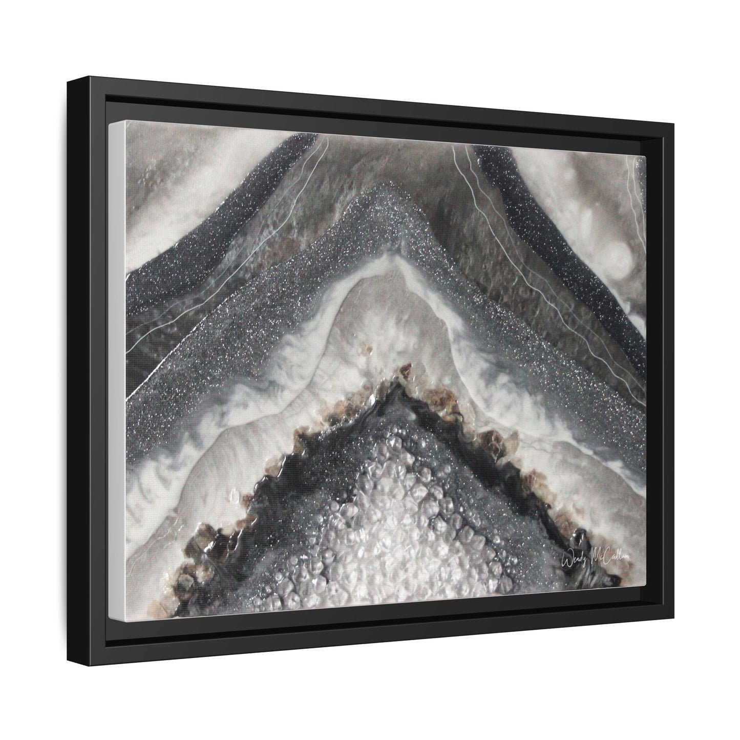 Grey Moonstone Framed Print - Splendour