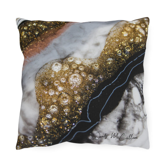 Alchemy Elegance Outdoor Pillow - Patio Cushion