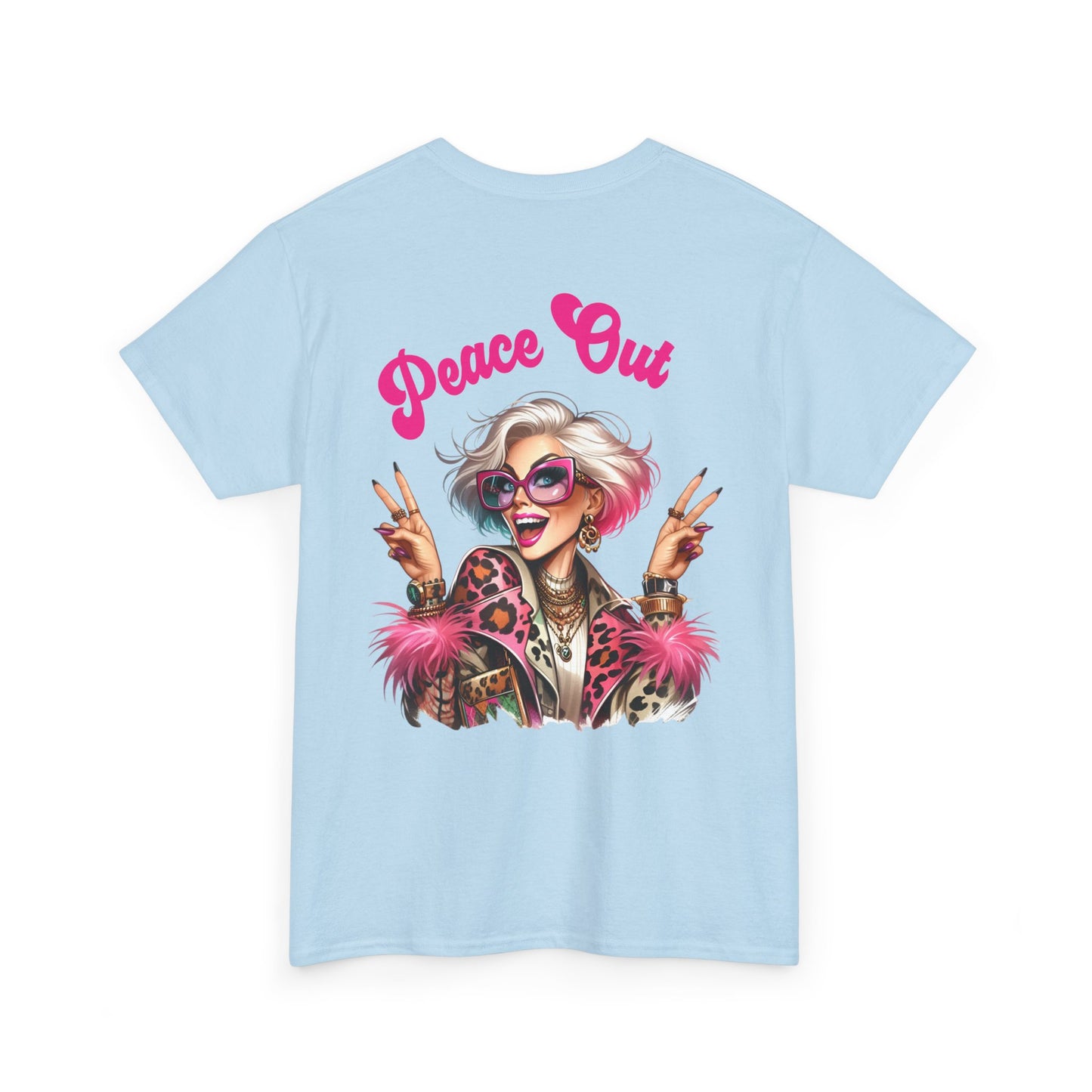 Peace Out – Glam Confidence Woman in Her Prime T-Shirt