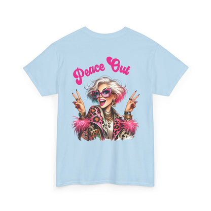 Peace Out – Glam Confidence Woman in Her Prime T-Shirt