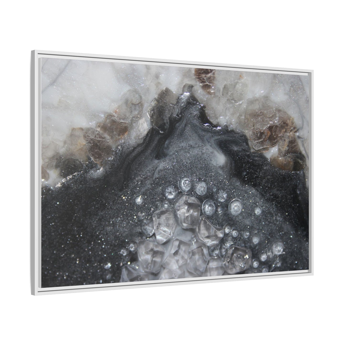Grey Moonstone Framed Print - Elegance