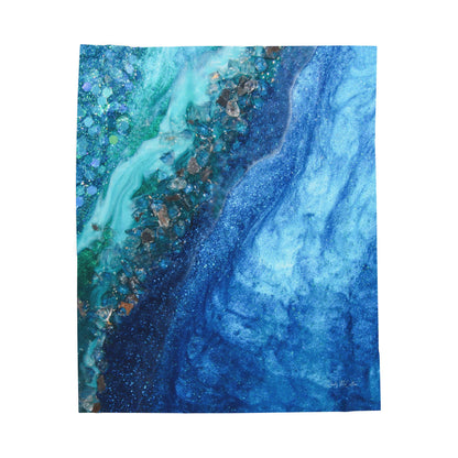 Elucidation Opulence - Velveteen Plush Blanket