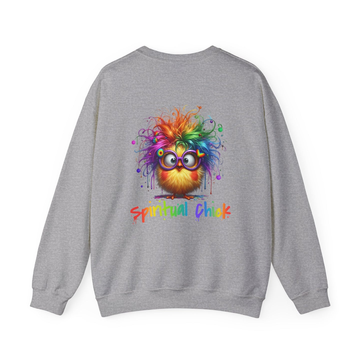 Spiritual Chick – Cute High-Vibe Rainbow Sweatshirt