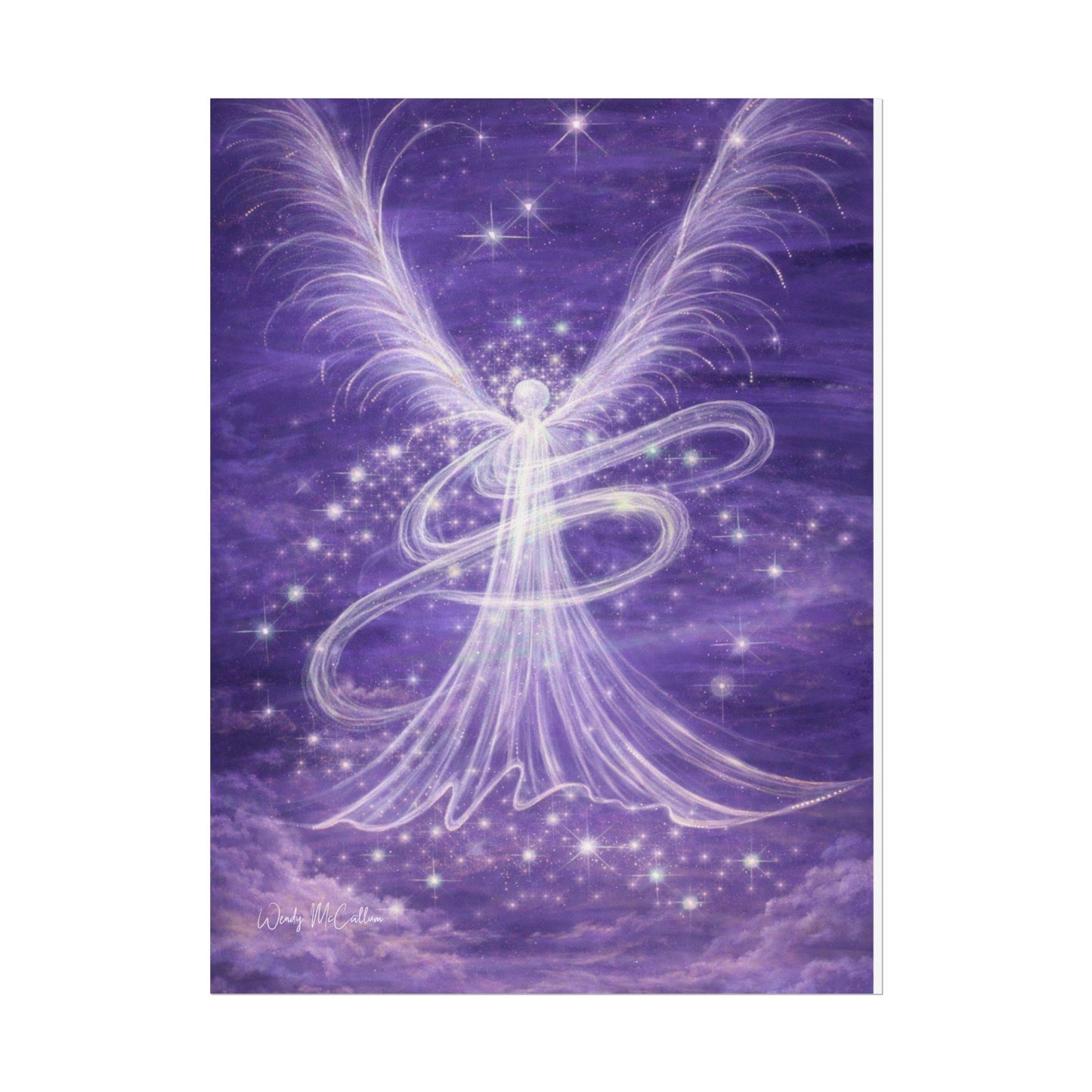 Archangel Zadkiel – Abstract Angel Fine Art Print Compassion, Forgiveness, Transformation