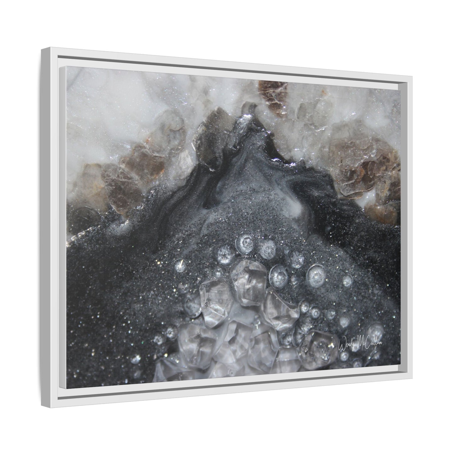 Grey Moonstone Framed Print - Elegance