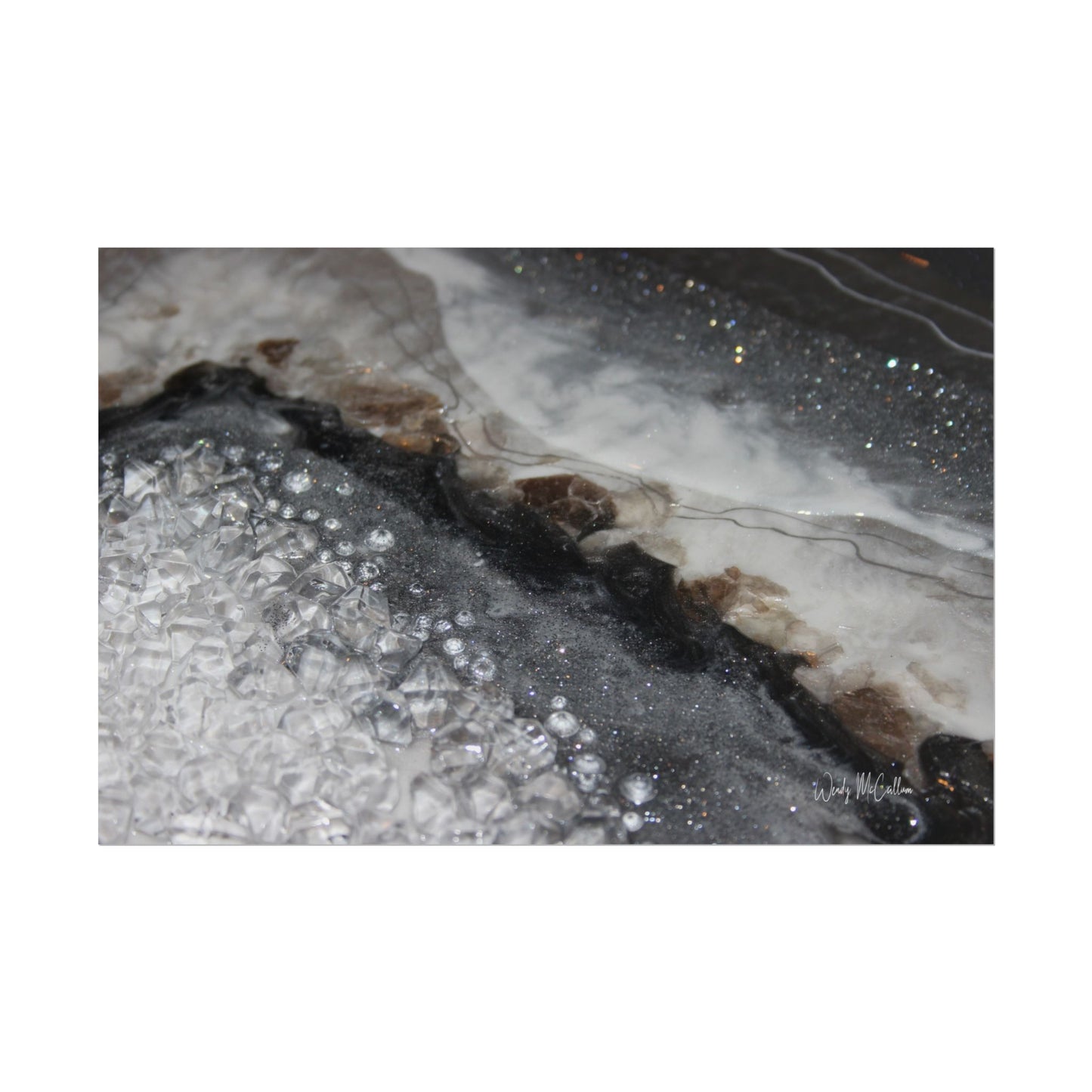 Grey Moonstone Fine Art Print - Opulence