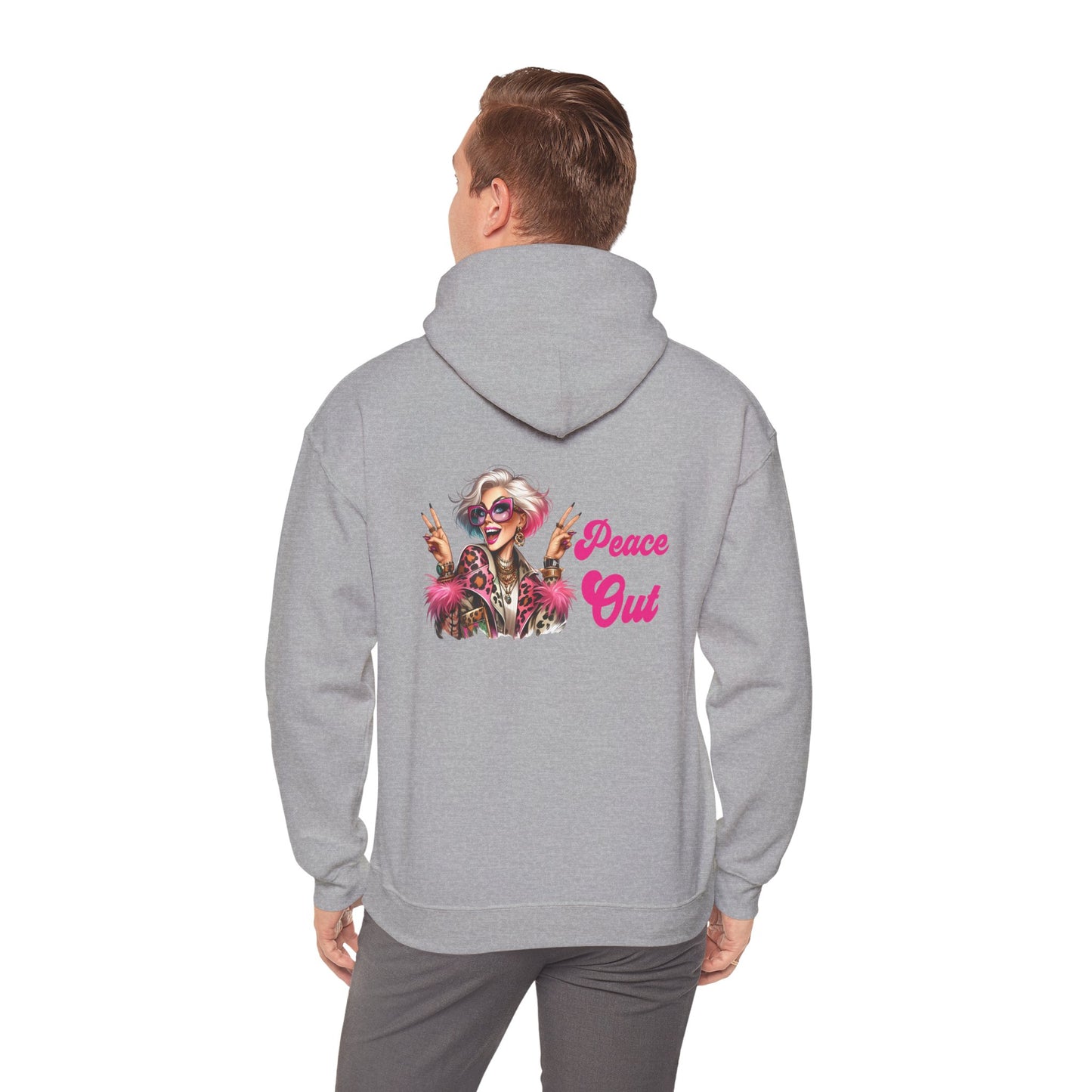Peace Out – Glam Confidence Woman in Her Prime Hoodie
