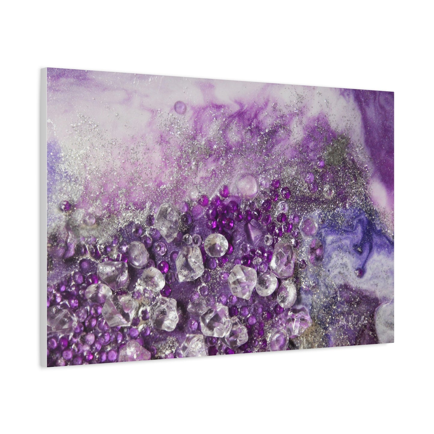 Amethyst Dreams Canvas Wall Art - Elegance