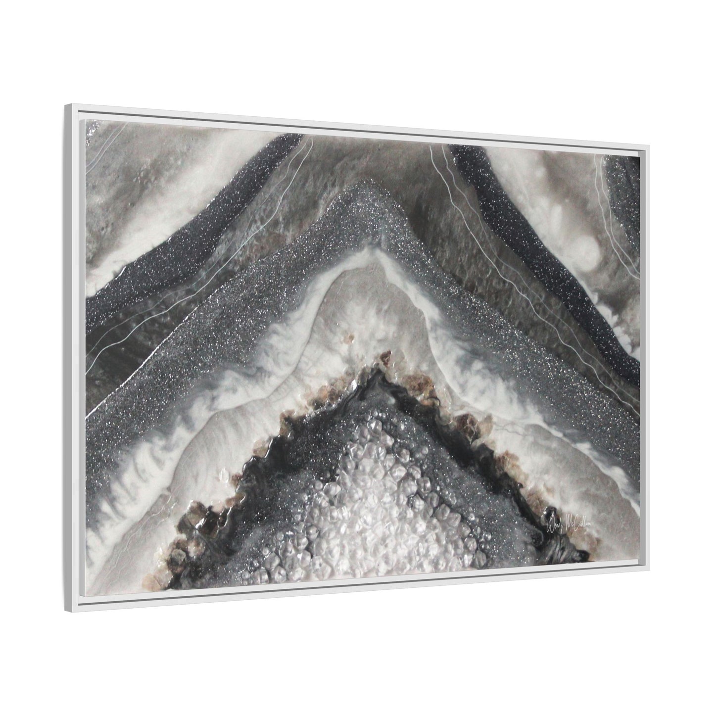 Grey Moonstone Framed Print - Splendour