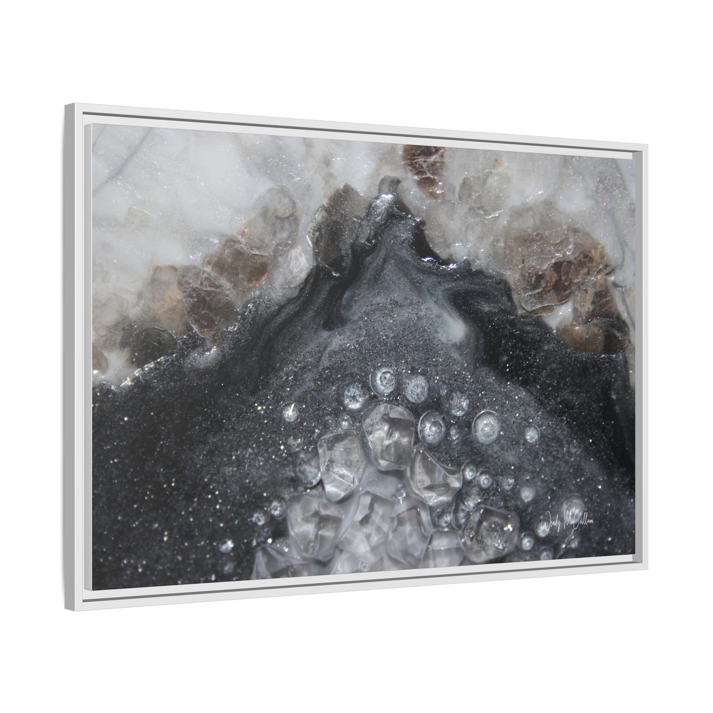 Grey Moonstone Framed Print - Elegance