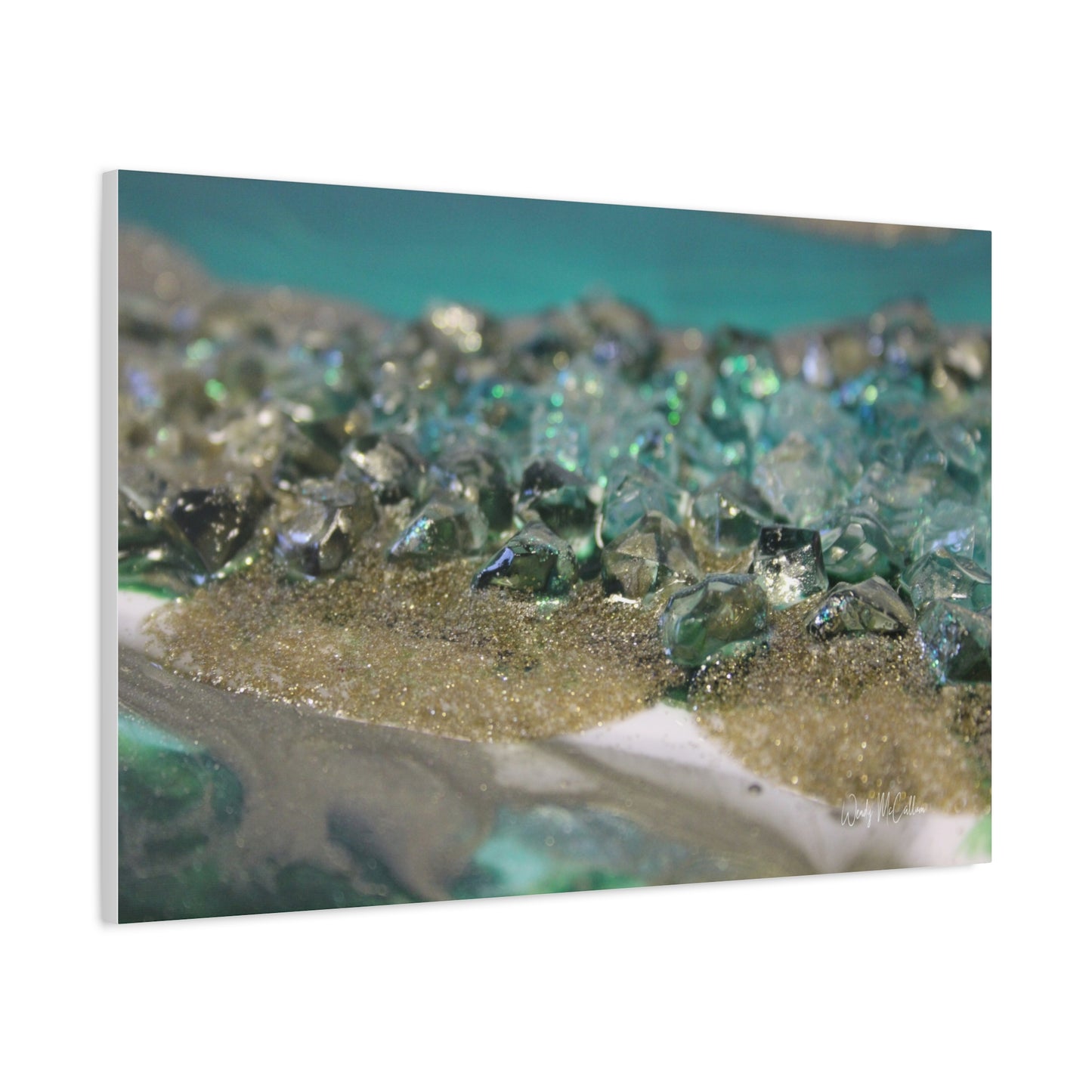 Dioptase Canvas Wall Art - Elegance