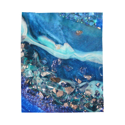 Elucidation Elegance - Velveteen Plush Blanket