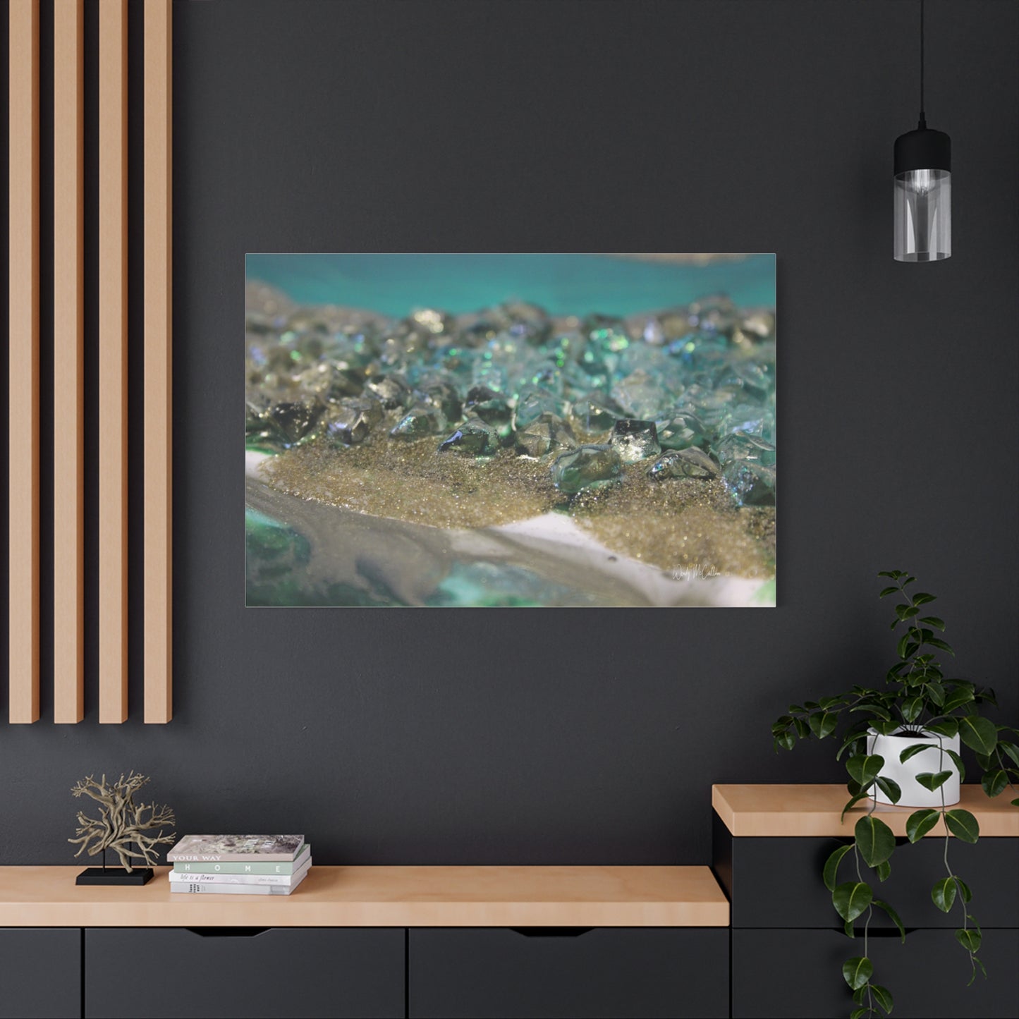 Dioptase Canvas Wall Art - Elegance