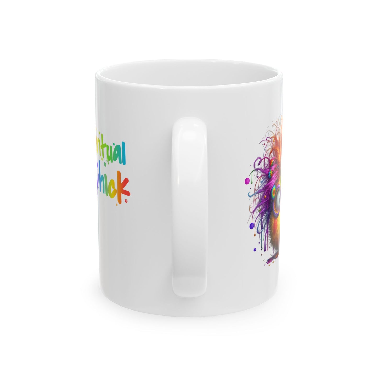 Spiritual Chick Rainbow Chakra Ceramic Mug (11oz & 15oz)