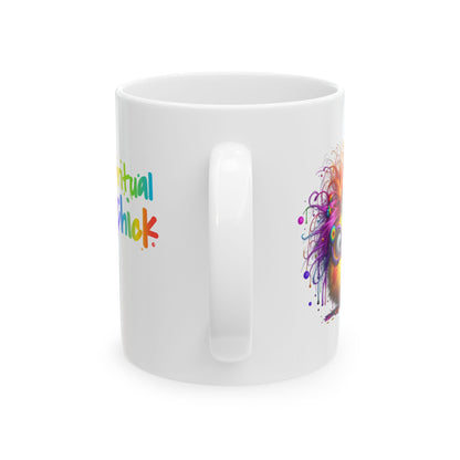 Spiritual Chick Rainbow Chakra Ceramic Mug (11oz & 15oz)