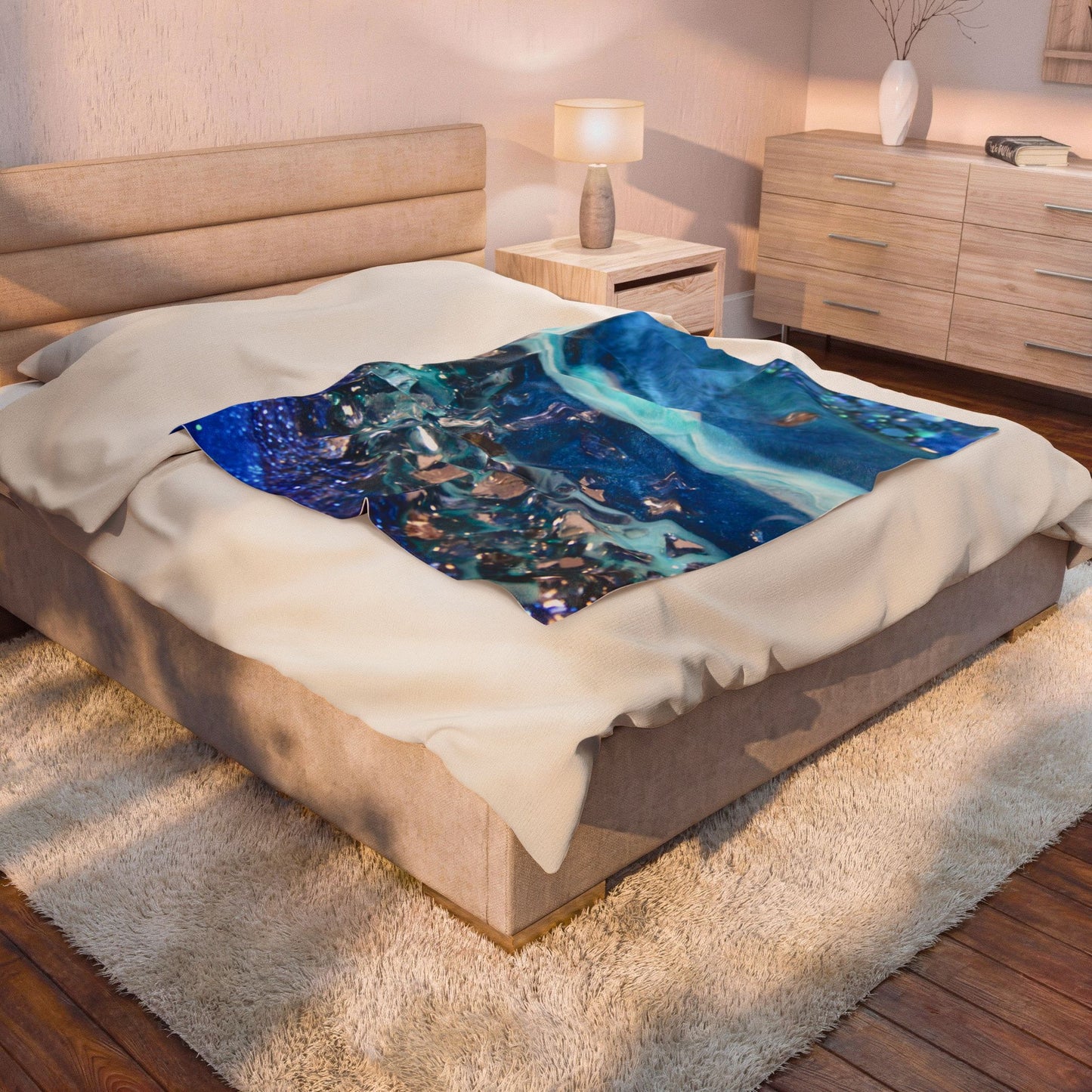 Elucidation Elegance - Velveteen Plush Blanket