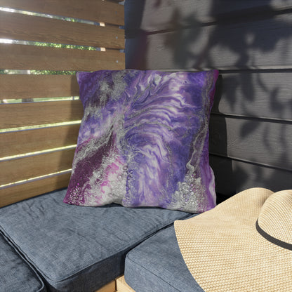 Amethyst Dreams Splendour Outdoor Pillow — Patio Cushion