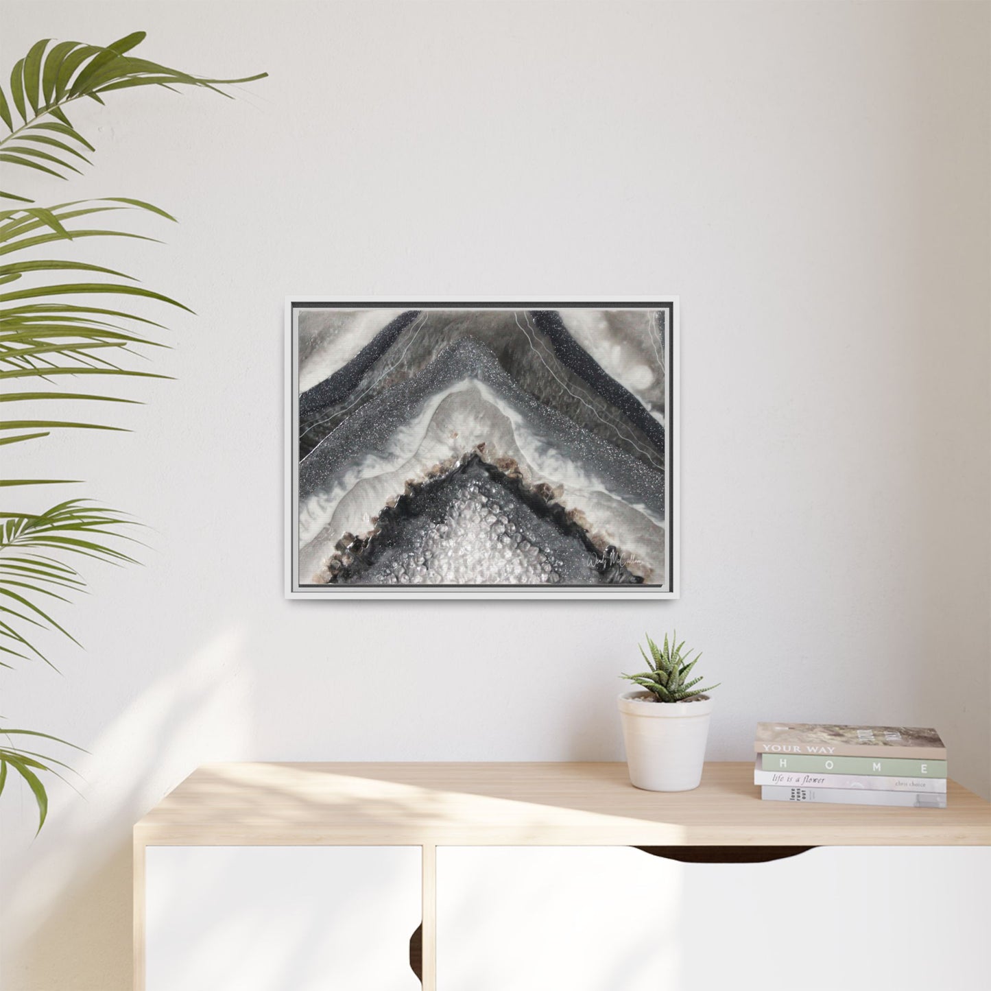 Grey Moonstone Framed Print - Splendour