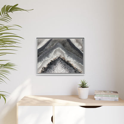 Grey Moonstone Framed Print - Splendour