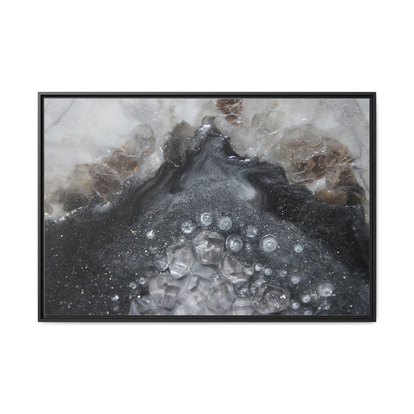 Grey Moonstone Framed Print - Elegance