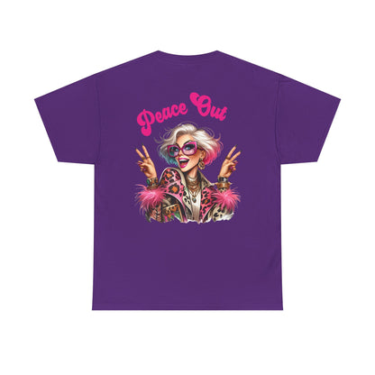 Peace Out – Glam Confidence Woman in Her Prime T-Shirt