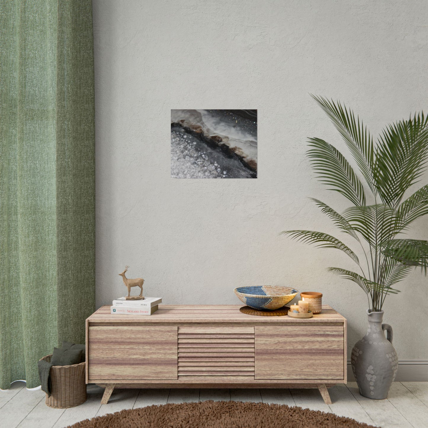 Grey Moonstone Fine Art Print - Opulence