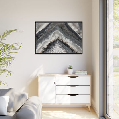 Grey Moonstone Framed Print - Splendour