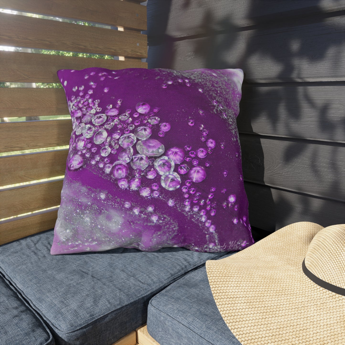 Amethyst Dreams Grace Outdoor Pillow - Patio Cushion