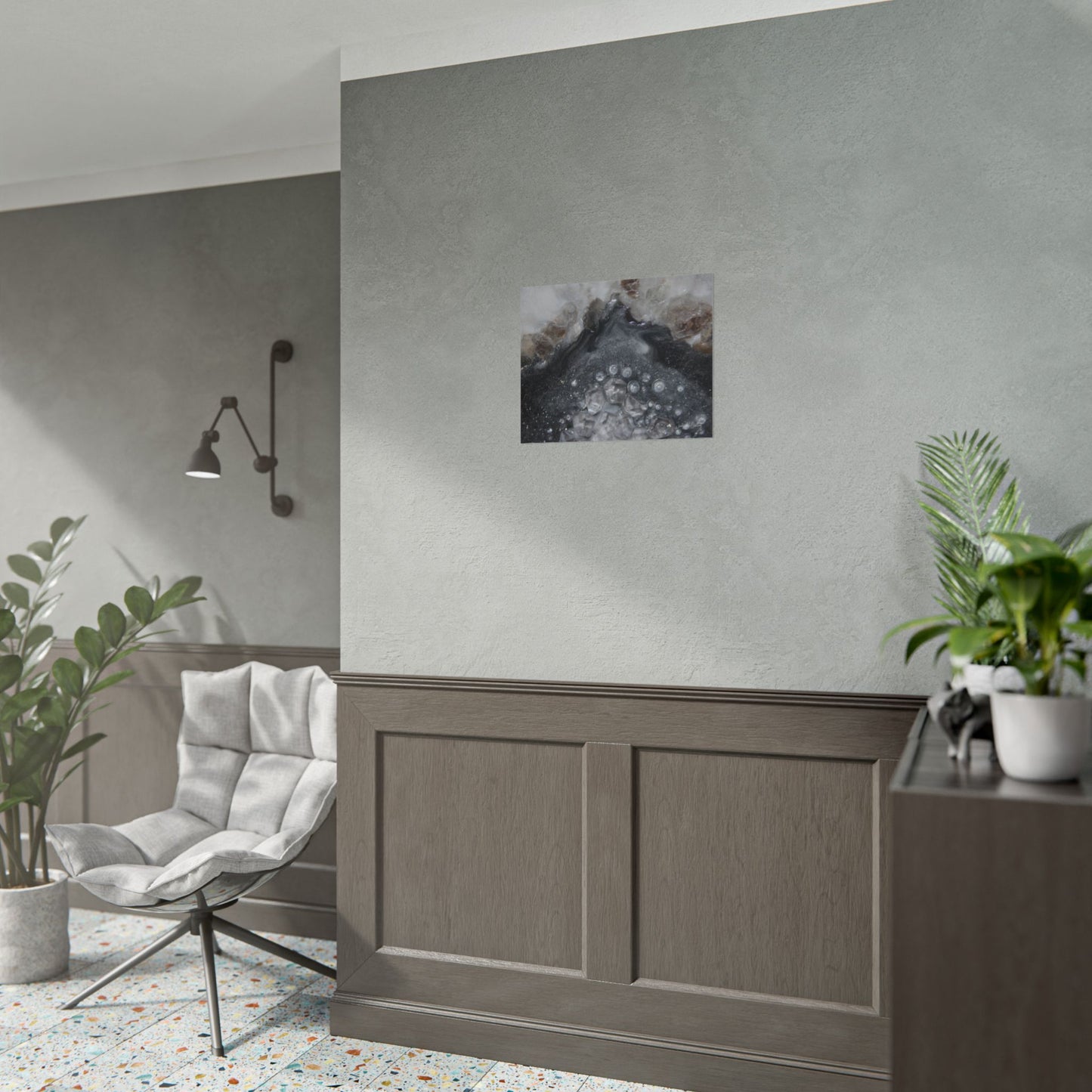 Grey Moonstone Fine Art Print - Elegance