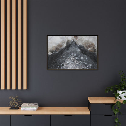 Grey Moonstone Framed Print - Elegance
