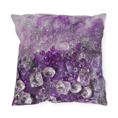 Amethyst Dreams Elegance Outdoor Pillow — Patio Cushion