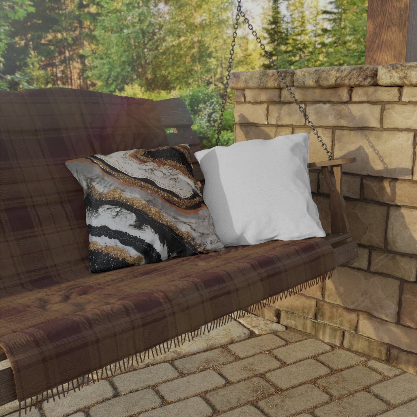 Alchemy Variant Outdoor Pillow - Patio Cushion