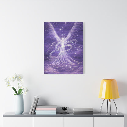 Archangel Zadkiel – Abstract Healing Frequency Art Canvas Print