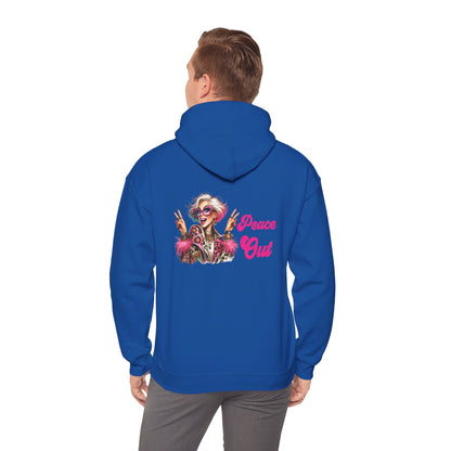 Peace Out – Glam Confidence Woman in Her Prime Hoodie