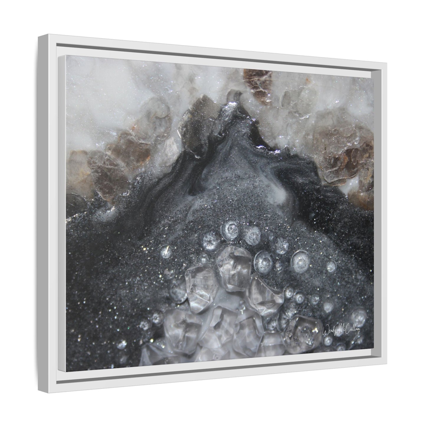 Grey Moonstone Framed Print - Elegance